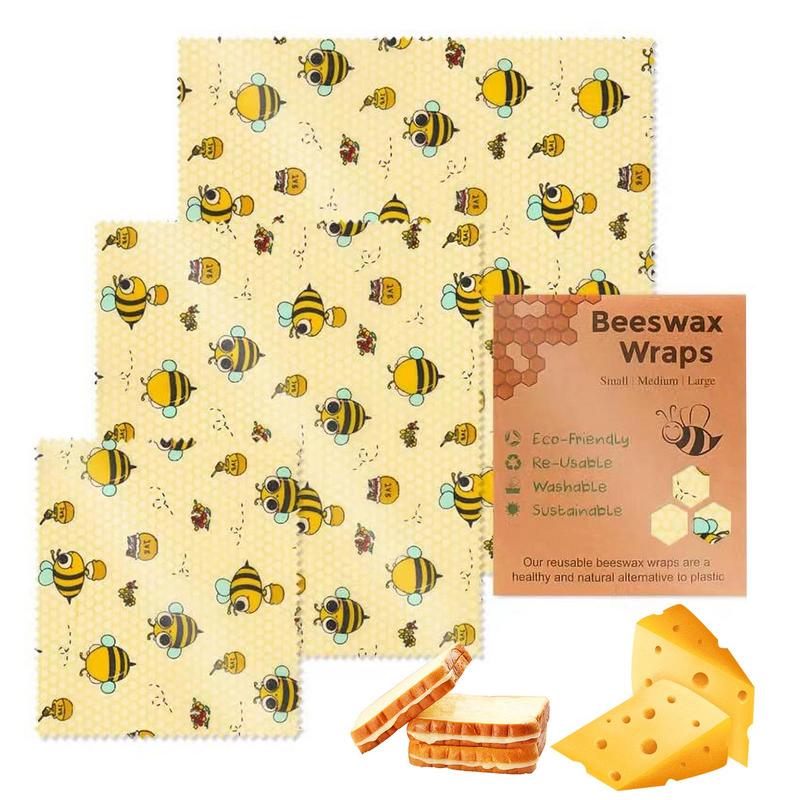 3 adet kullanımlık gıda taze t - Beeswax Wrap Reusable incelemesi ve fiyatı