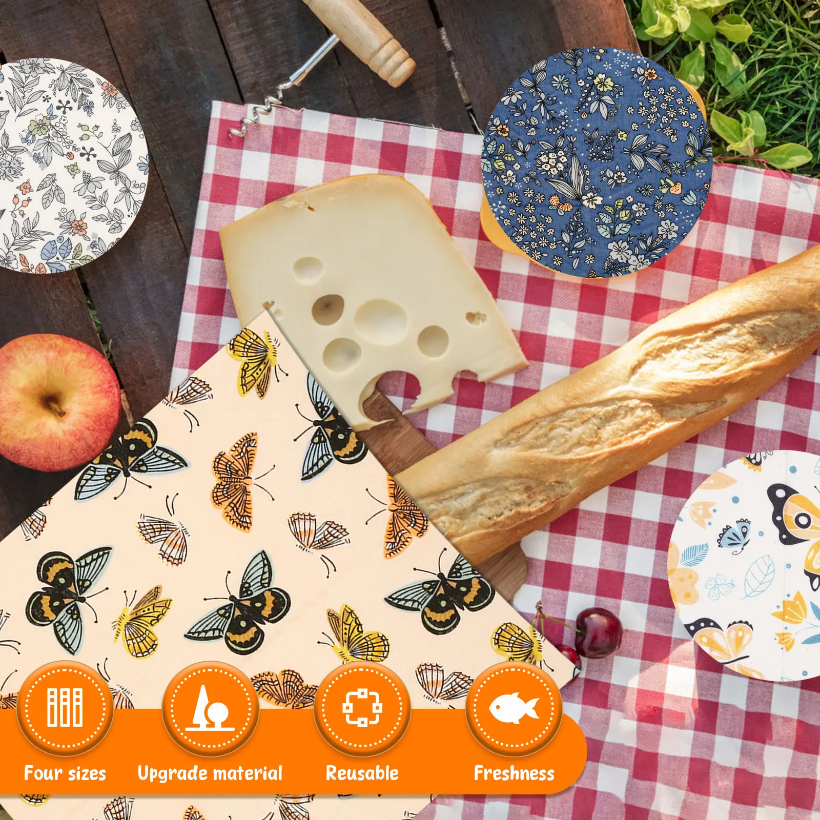11 Adet Balmumu Gıda Sarma Set - Beeswax Wrap Reusable incelemesi ve fiyatı